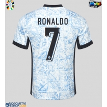 Moški Nogometni dresi Portugalska Cristiano Ronaldo #7 Gostujoči EP 2024 Kratek Rokav